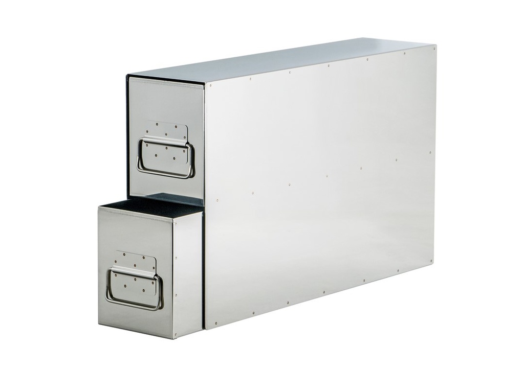 2 x Stainless Steel Bins in Outers