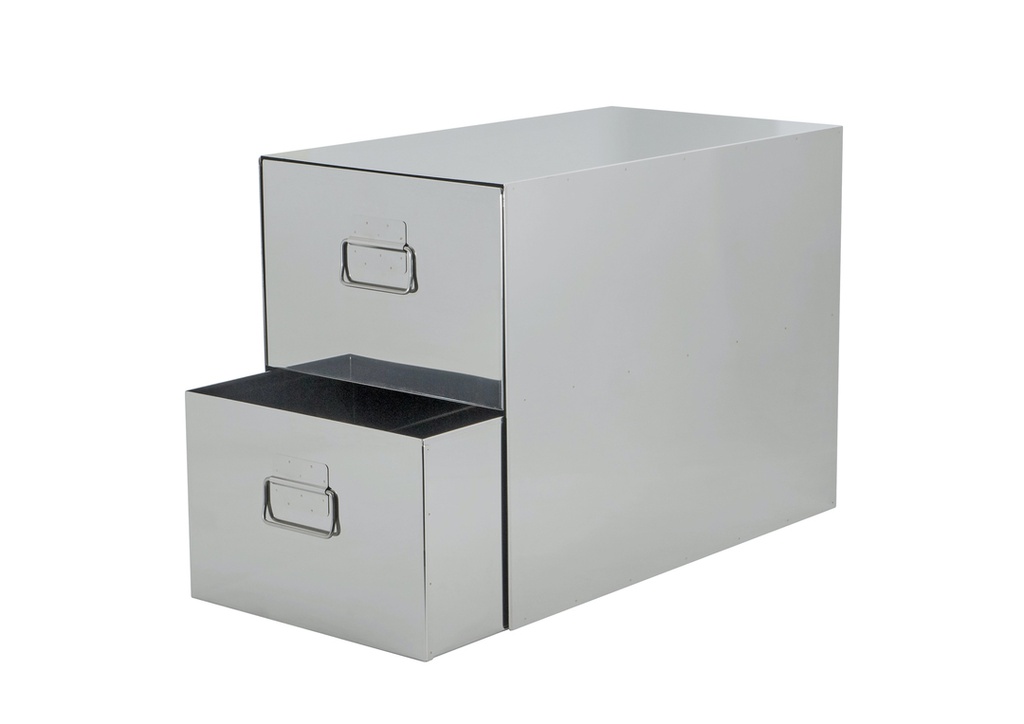 2 x Stainless Steel Bins in Outers
