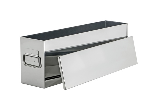 [B701141] Stainless steel bin with drop on lid