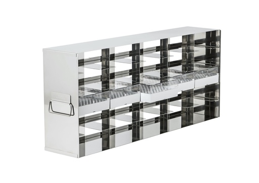 [SASH5.5-293] Stainless steel side access rack to hold 2” cryo boxes
