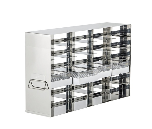 [SASH4.6-340] Stainless steel side access rack to hold 2” Cryo boxes