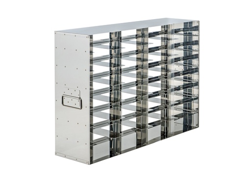 [SASH4.7-410] Stainless steel side access rack to hold 2” Cryo boxes