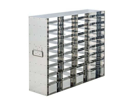 [SASH4.8-443] Stainless steel side access rack to hold 2” Cryo boxes