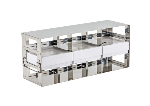 [SASH3.3-280] Stainless steel side access rack to hold 3” cryo boxes