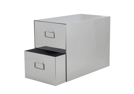 [8162210] 2 x Stainless Steel Bins in Outers