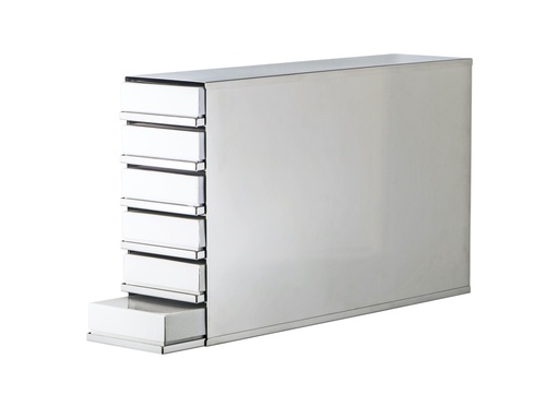 [UN193406] Stainless Steel Rack w 6 Trays for 2" Cryoboxes