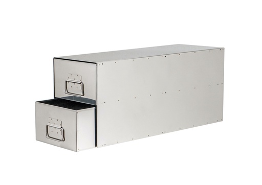 [872280] 2 x Stainless Steel Bins in Outer