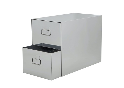 [852280] 2 x Stainless Steel Bins in Outers