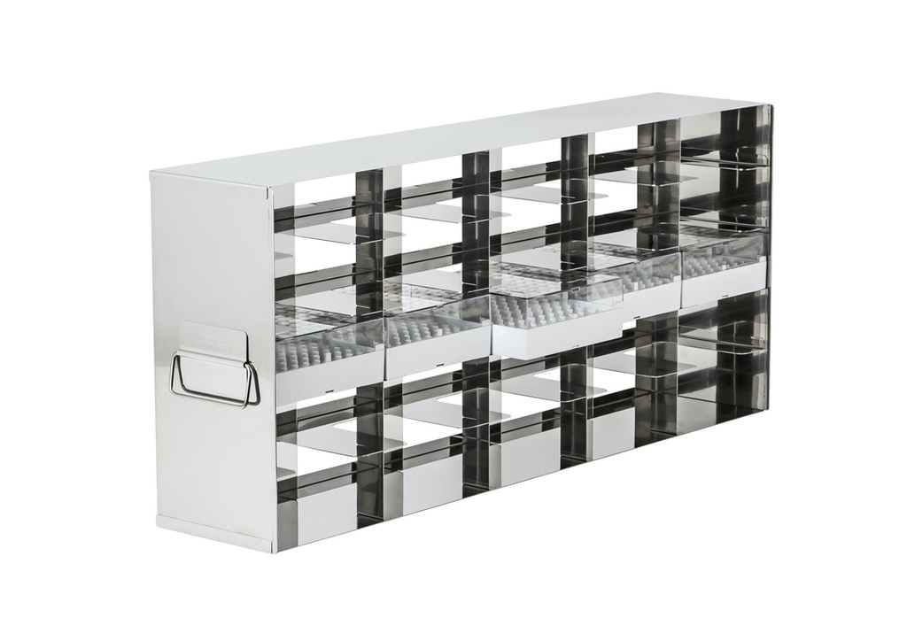 Stainless Steel Side Access Rack for 2" Cryoboxes