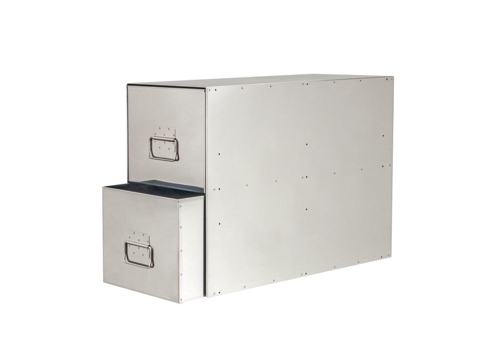 2 x Stainless Steel Bins in Outers