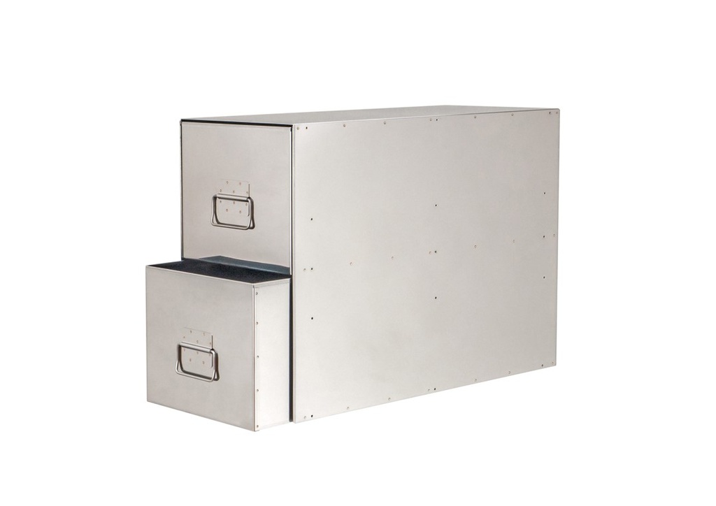 2 x Stainless Steel Bins in Outers