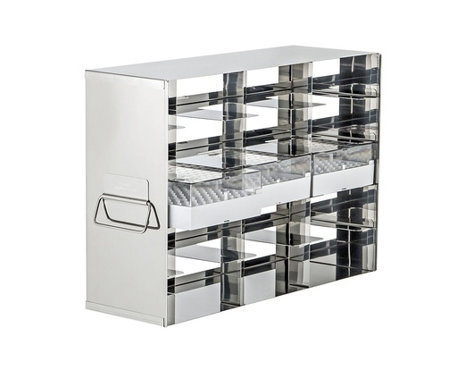[SASH3.5-280] Stainless steel side access rack to hold 2” cryo boxes